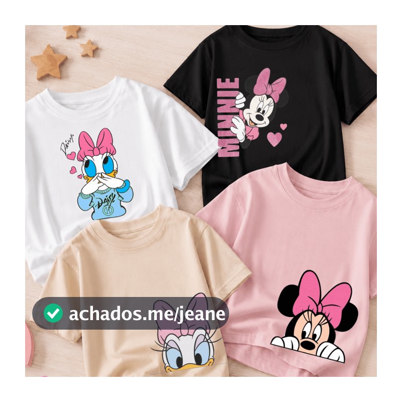 kIT 4 Camisetas Infantil Novidade Delicadas Para Meninas  2 Ao 16