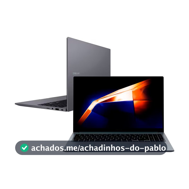 Notebook Galaxy Book4 Intel Core i5-1335U, 8GB RAM, 512GB SSD, Tela 15.6 Full HD LED Samsung