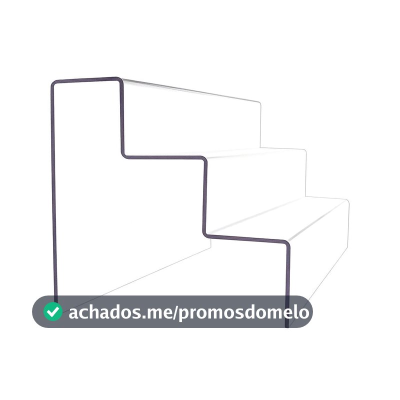 Escadinha Acrilico Expositora Organizadora 3 Degraus