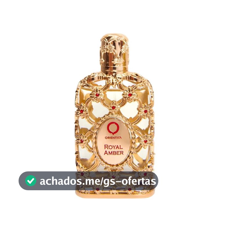 Perfume Arabe Royal Amber Eau De Parfum 80ml Alta Fixacao Fragrancia Oriental Ambar