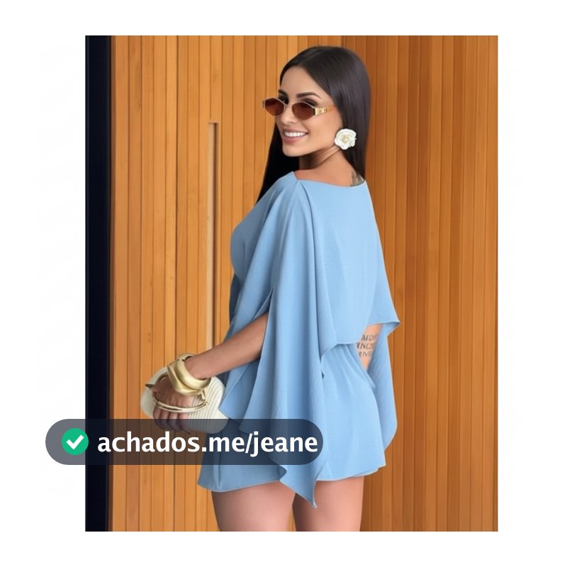 Conjunto Feminino 3 Peças Short Saia Blusa Capa no Tecido Duna | Elegante, Moderno e Casual.