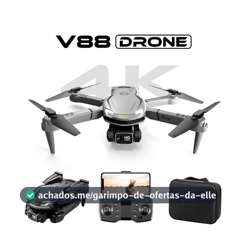 Novo Drone V88 8K Profissional HD Aéreo Câmera Dupla Evitar Obstáculos Quadcopter