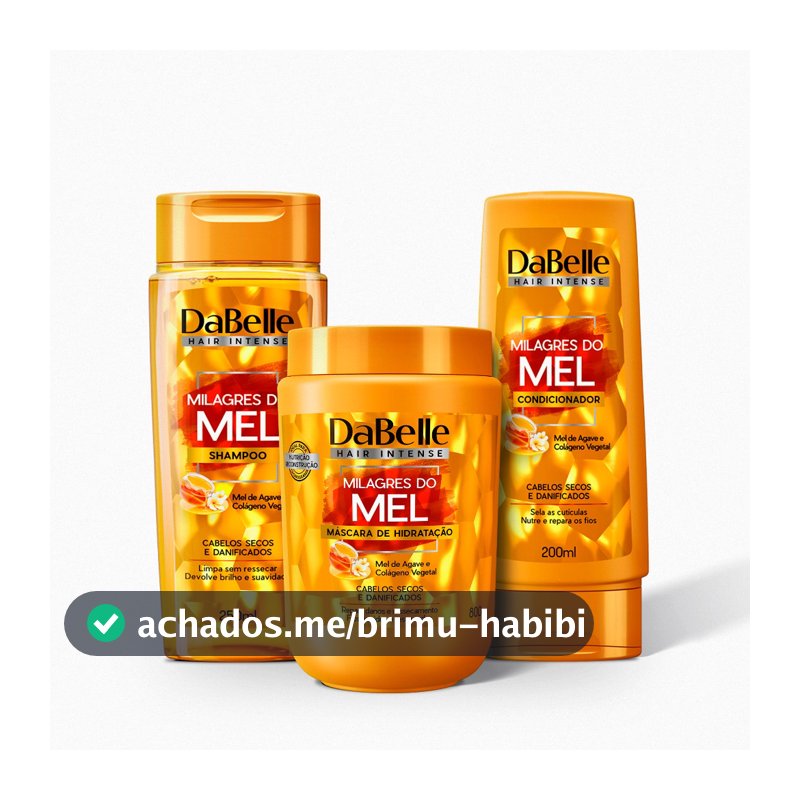 Kit Shampoo e Condicionador + Máscara 800g Milagres do Mel - DaBelle Hair