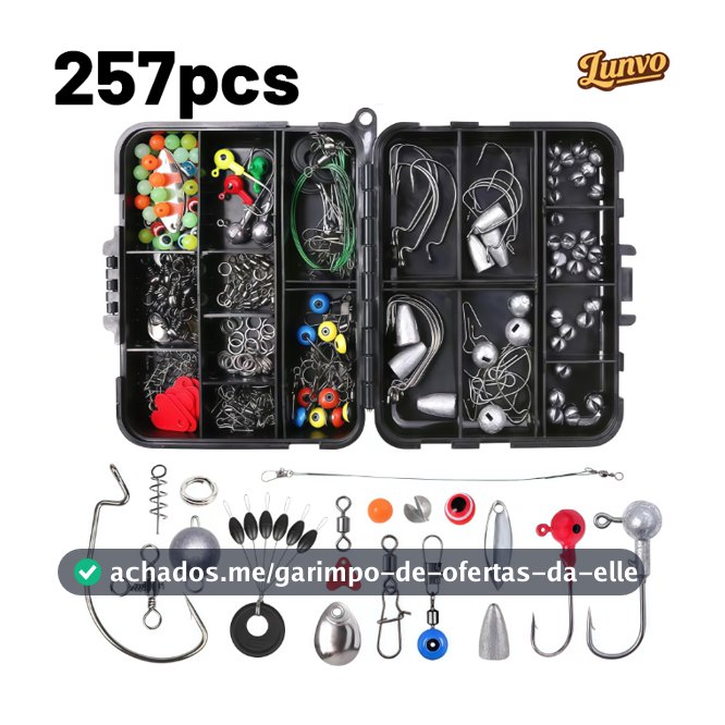 Girador com Snap - kit com 140/257 girador com snap para pesca sea fishing rock fishing set box