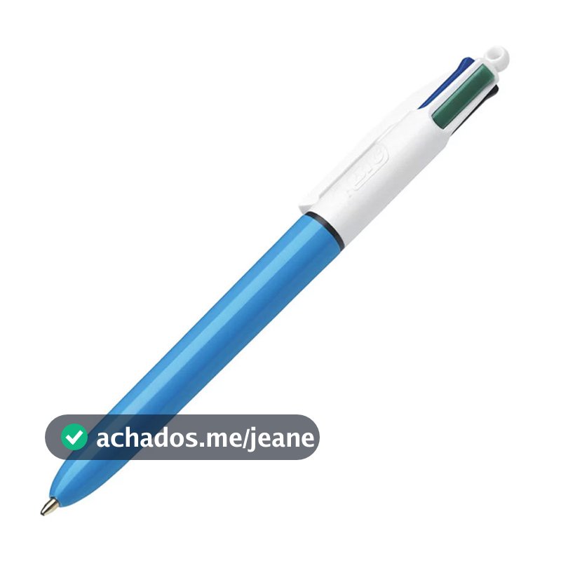 Caneta esferográfica 1.0 retrátil 4 cores Bic