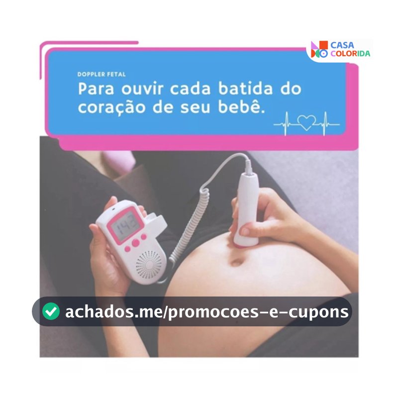 doppler De monitor Fetal ultrasound Para Ouvir A Batimento Cardíaco Do Bebê