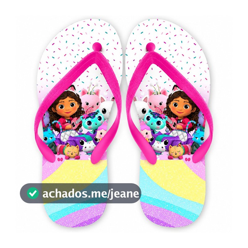 Chinelo Personalizados Mundo de Gabby