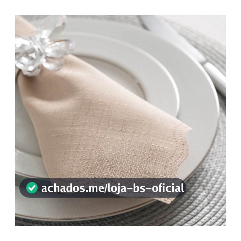 Guardanapo de Linho Sintético Mesa Posta Festa Casamento Buffet Jantar ACABAMENTO A LASER 40X40