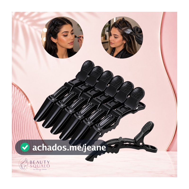 Presilhas Jacaré 6/12/24 Prendedor de Cabelo Bico Crocodilo Cabeleireiro Penteados Acessório Cabelo