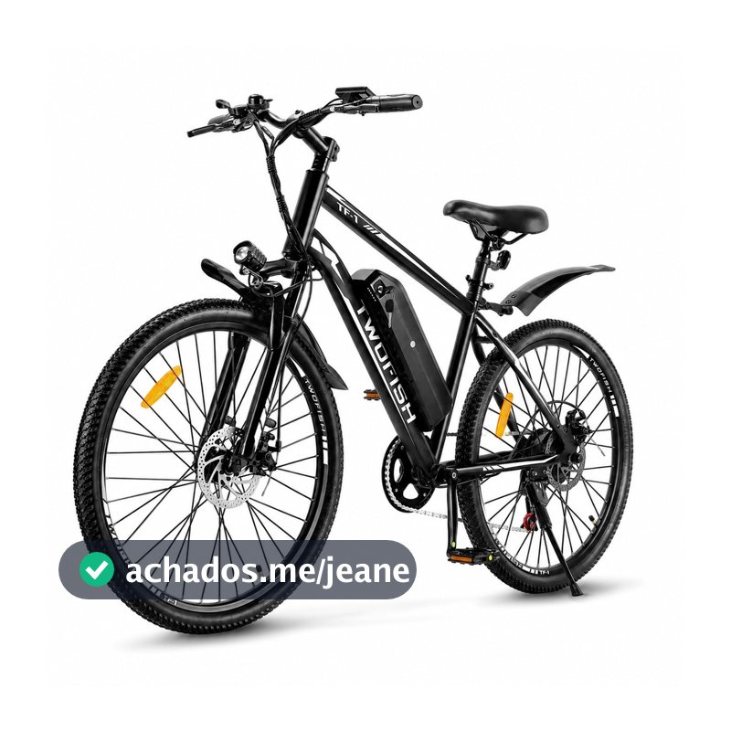 Bicicleta Elétrica Adulto 250W com Suspensão Dianteira Freio a Disco e Bateria Removível