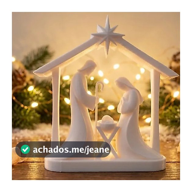 Presepio Lindo 3D - Sagrada Familia - Estrela de Belem