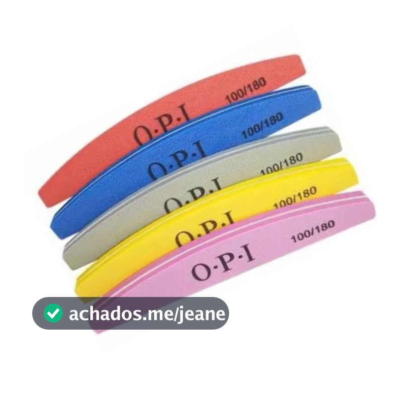 Lixa Buffer Colorida Polidora Unhas Unha Fibra Gel 10Unidade