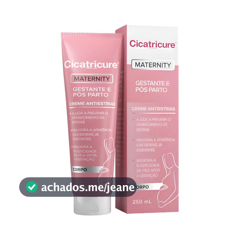 Cicatricure Maternity Creme Antiestrias Hidratação Elasticidade Pele Barriga Gravidez Prevenção