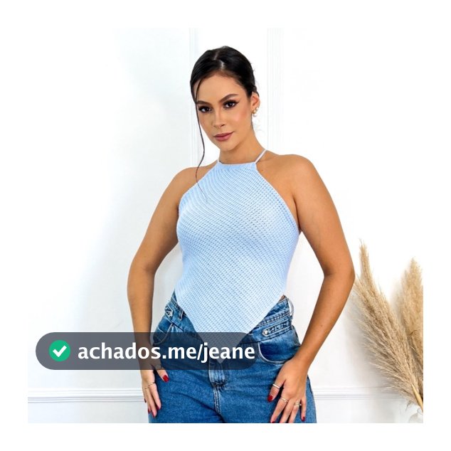 Top frente única, decote e amarração nas costas, cropped bico, top lenço feminino modal verão tricot