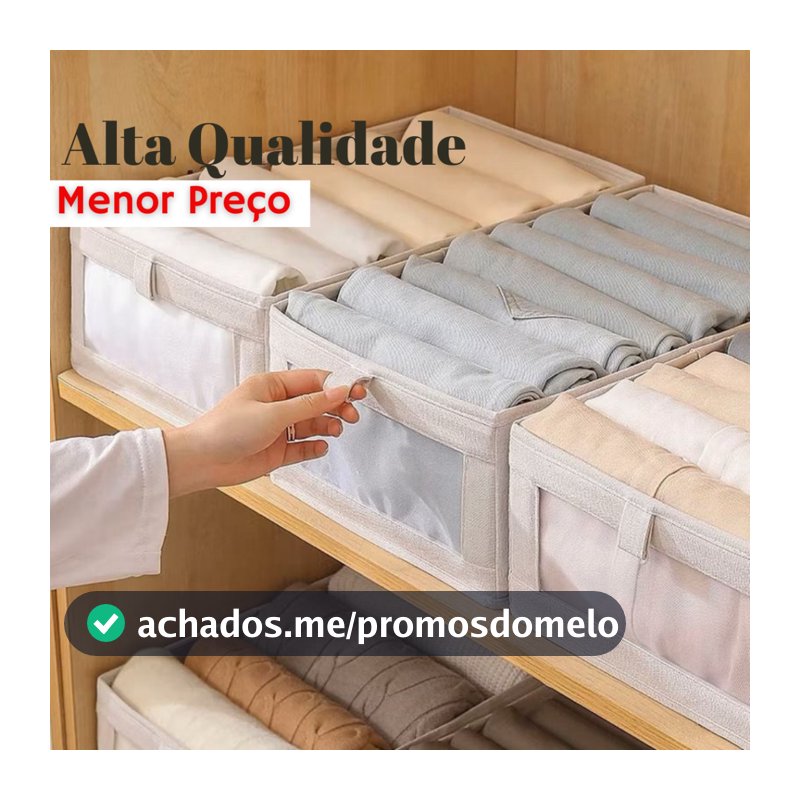 Organizador De Guarda-Roupa Dobrável Para Roupas E Calças Grande Dura Alto Qualidade SN-08
