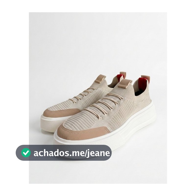 Tênis Masculino Sapatênis Meia Knit Cadarço de Elástico Couro Sintético Tecido