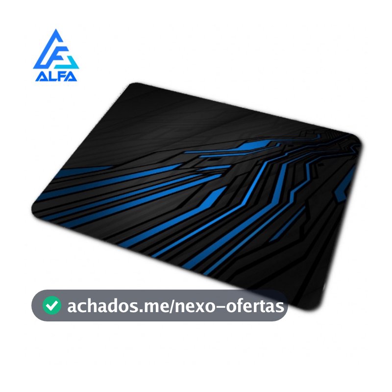 Mouse PAD Pequeno Preto Escritório Jogo Gamer Personalizado Estampado