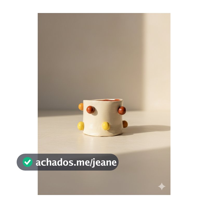 Mini Vaso Decorativo Artesanal em Cerâmica Fria | Decoração Criativa | Feito à Mão