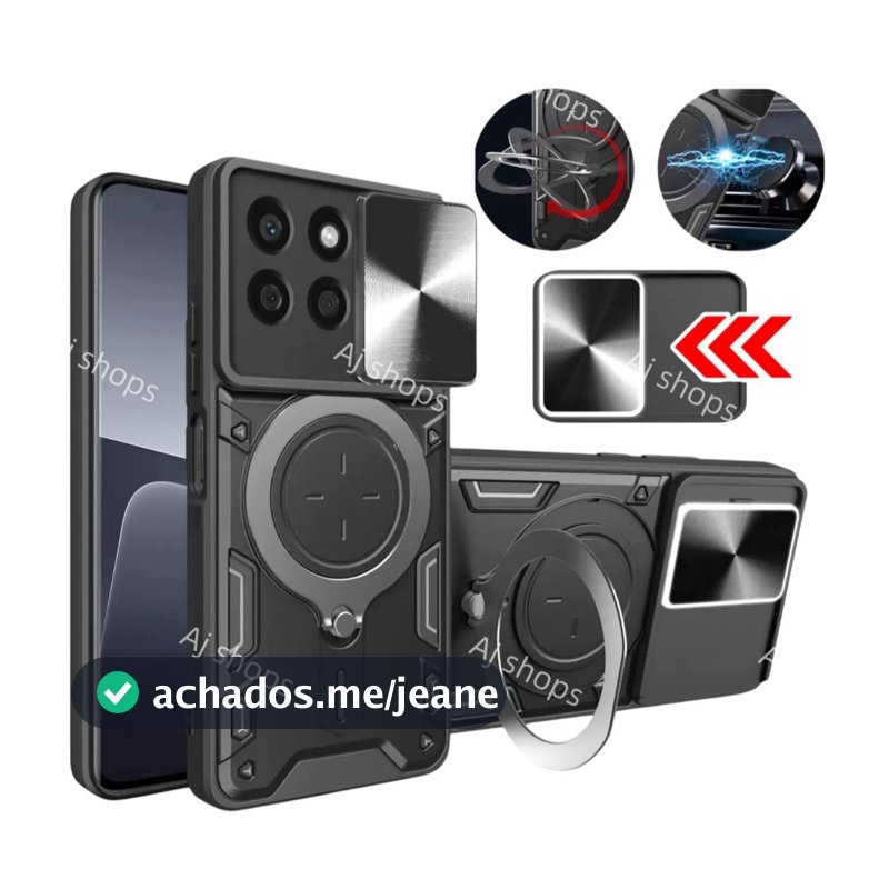 Capinha Para Motorola Moto G75 5G -- Capa Case Armadura Militar Suporte 360 Com Proteção de Câmera