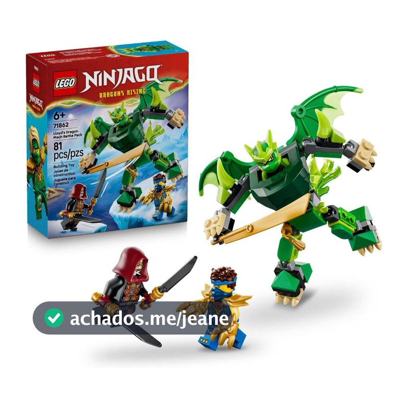 Lego Ninjago Lloyd's Dragon Mech Battle 71862 | 3 Minifigures inclusas
