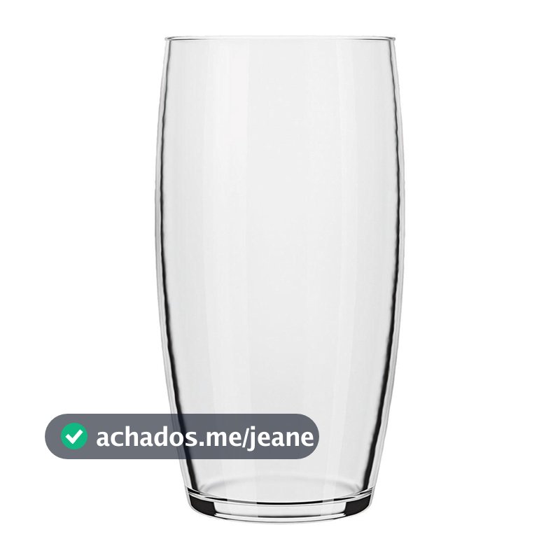 Conjunto 6 Copos Nadir Oca Long Drink de Vidro Liso 300ml