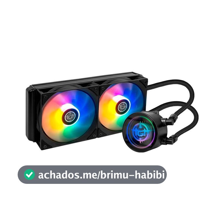 Water Cooler TGT Spartel V2, Rainbow, 240mm, Preto, TGT-SPLV240-BK01