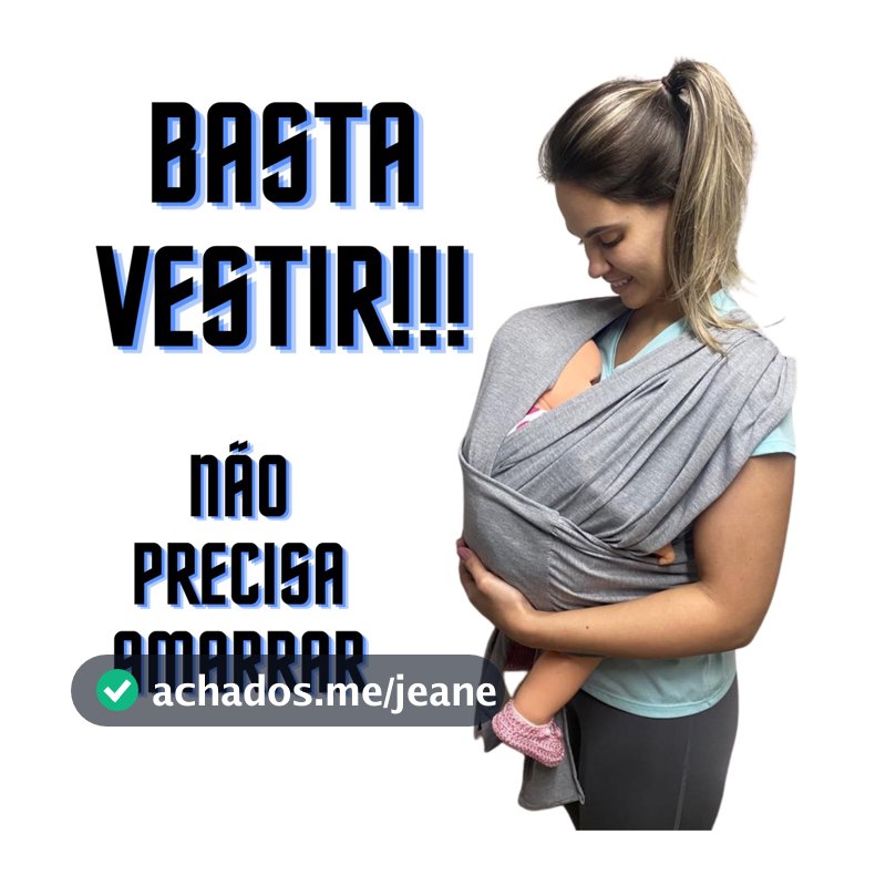 Sling De Bebe Carregador Canguru De Vestir Cores Promoção