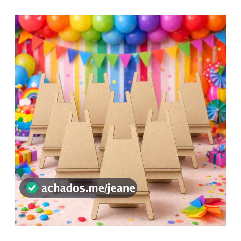Kit de Mini Cavaletes Para Foto Polaroid Decoração de Festa Lembrancinha Mdf