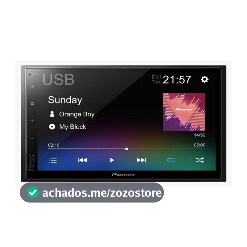 Multimidia Pioneer Dmh-145BR 7 Polegadas  USB Espelhamento Android