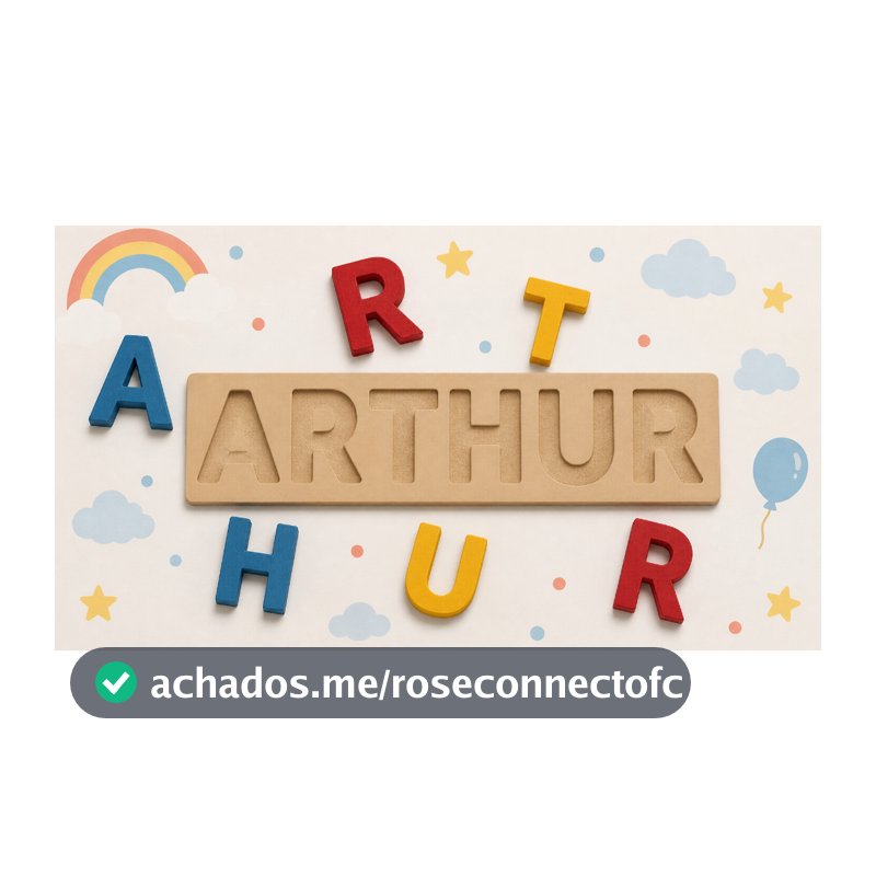 Letreiro Montessori Nome PERSONALIZADO Educativo Para Alfabetização Infantil