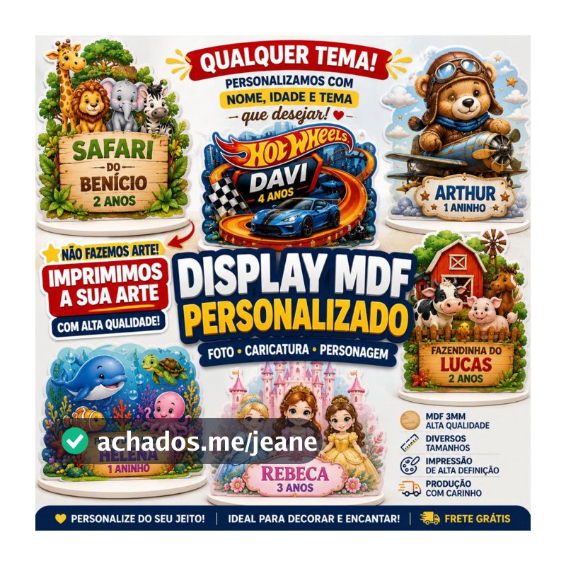 ENVIO RÁPIDO DISPLAY DE CHÃO PERSONALIZADO MDF | QUALQUER TEMA | FOTO | CARICATURA | SUA ARTE | FESTA