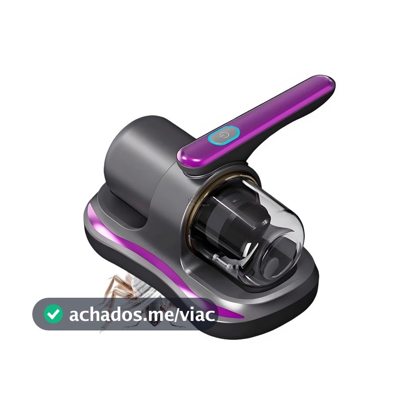 Aspirador Removedor de Ácaros Colchão Sofá Elétrico Esterilizador UV 5V 100W Potência Portátil