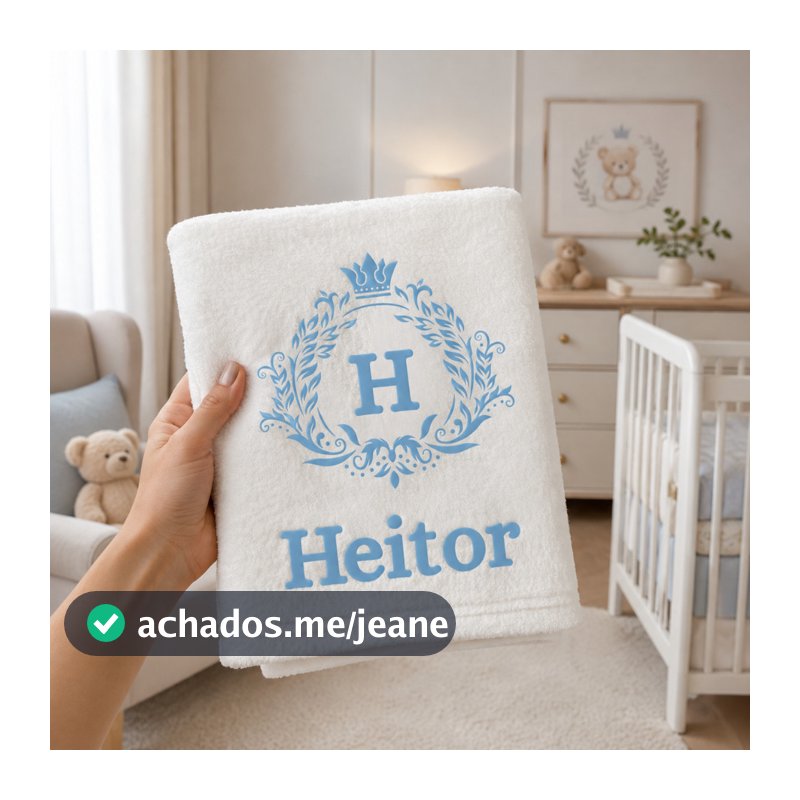 Manta Personalizada com Nome do Bebê Menino Menina Mantinha Fleece com inicial Letra Presente Chá de bebe