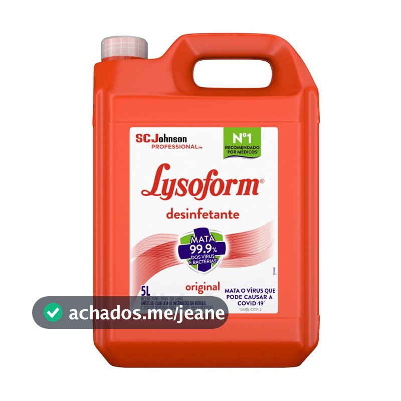 Desinfetante Lysoform  Uso Geral Original 5l