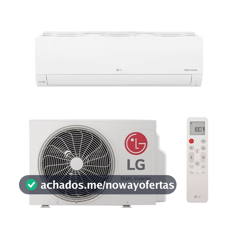 Ar Condicionado Split 9000 BTUs LG S3NQ09AAQAC - Frio Dual Inverter Compact