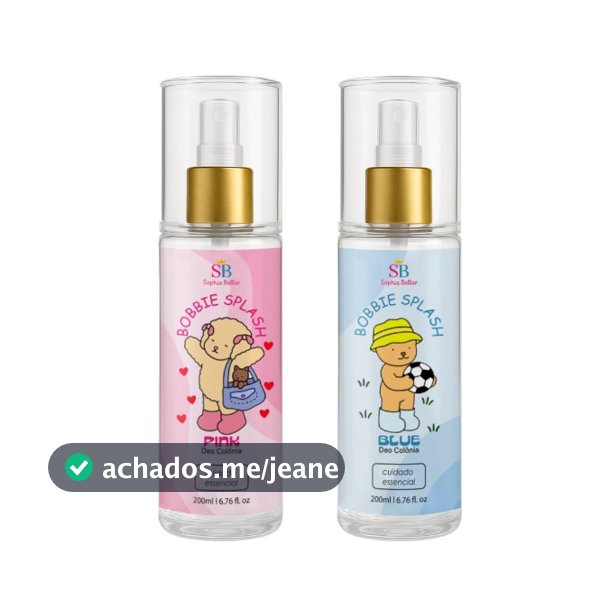 Dupla Body Pink & Blue Splash Sophia Bellar – Colônias Infantis 100ml | Menina & Menino