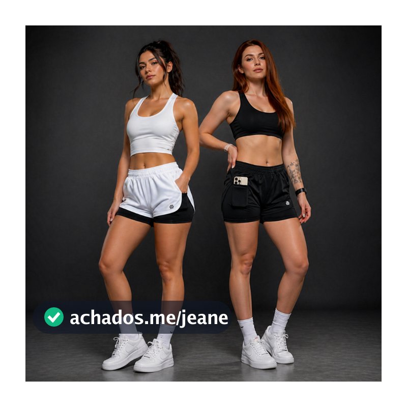 Kit 2 Shorts Dry Duplo 2 em 1 Feminino Altrix Oficial | Ideal p/ Treinar com Estilo e Conforto