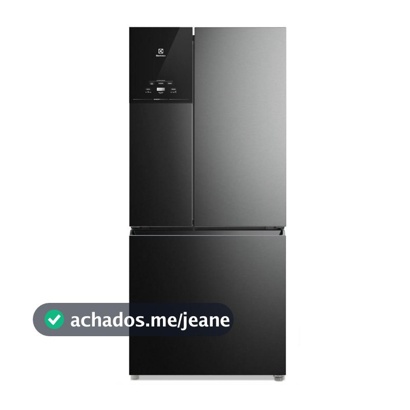 Geladeira Electrolux Frost Free Inverter 596L AutoSense 3 Portas Cor Black Inox Look (IM8B)