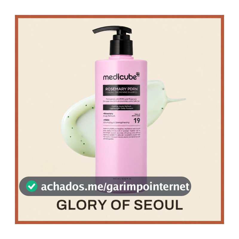 MEDICUBE Rosemary PDRN Cooling Thickening Shampoo, 400ml