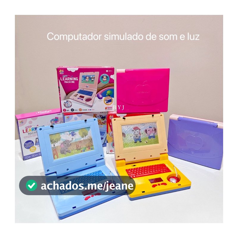 Notebook De Brinquedo Laptop Infantil Musical Com Luz Educativo Presentes para crianças