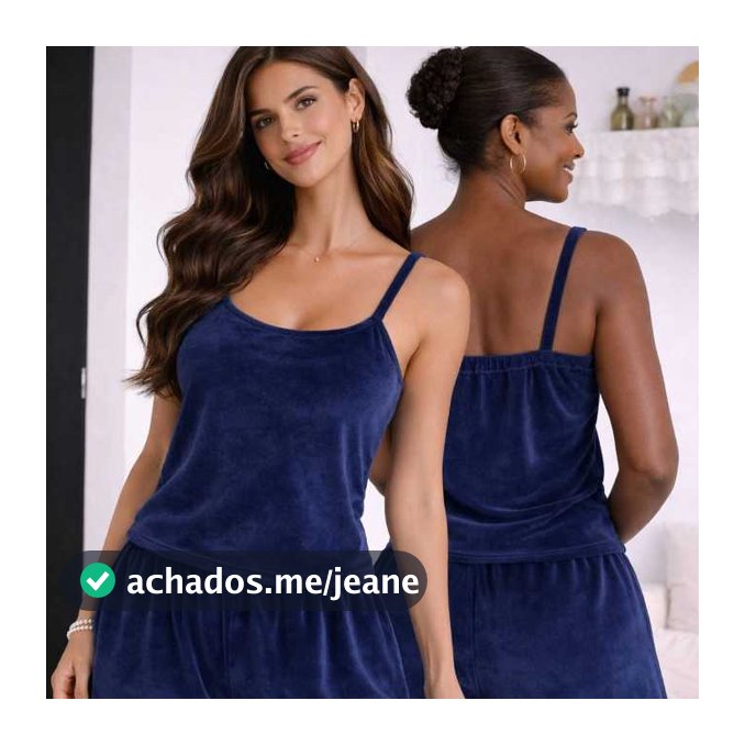 Baby Doll De Algodão Aveludado Premium Feminino