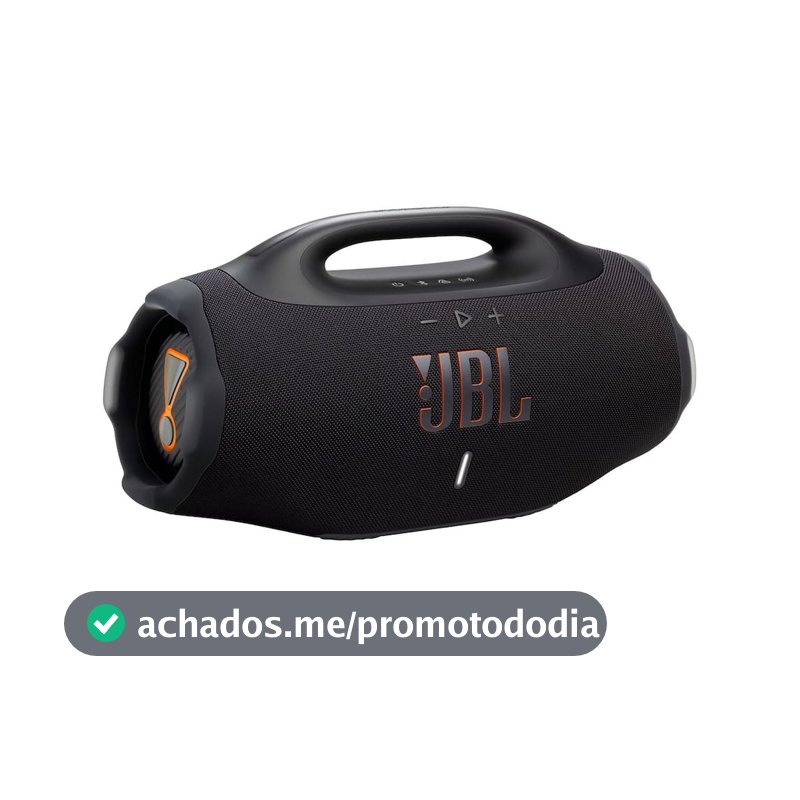 Caixa de Som JBL Boombox 4 210W Bluetooth IP68 Bateria 34h Preto