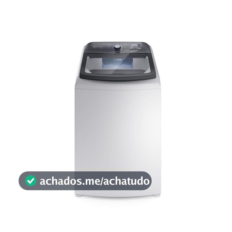 Máquina de Lavar Electrolux 18kg Efficient com Cesto Inox e Jet&Clean Branca LEE18