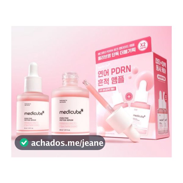 medicube PDRN Soro Peptídeo Rosa 30ml + 30ml