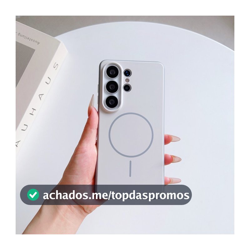 Capa Magnética para Samsung Galaxy S23 S24 S25 S26 Ultra FE Plus Silicone Premium Anti Impacto Com Proteção da Câmera