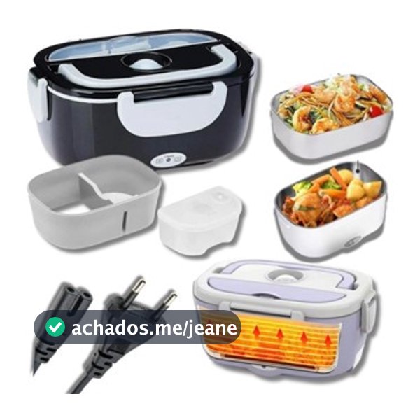 (Preto/Verde)Marmita Elétrica Veicular Bivolt Para Casa Automovel Taxi Uber 12v 24v 110v 220v C/ 2 Cabos