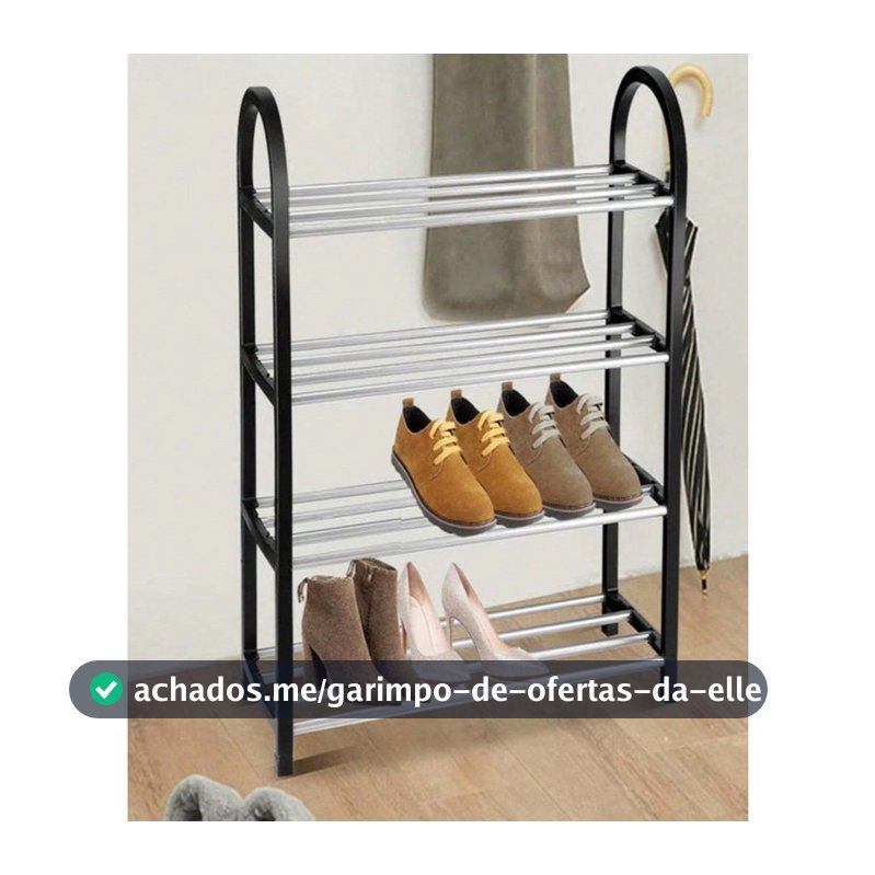 Sapateira 4 Andares 8 Pares de calçados Multiuso Para Casa Organizador