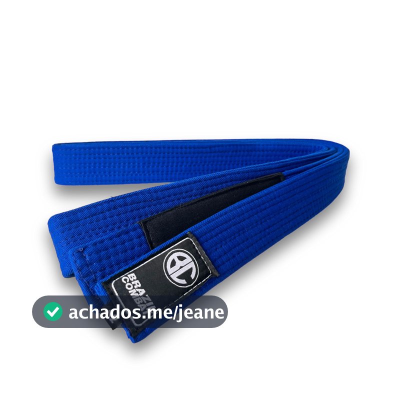 Faixa Azul Royal Brazil Combat BJJ Jiu Jitsu Ponta Preta