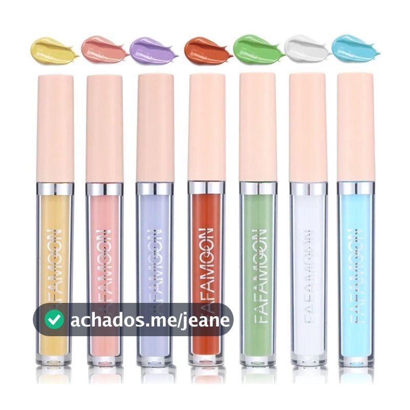 Corretivo Líquido De Cobertura Total Para Olheiras 2.5ML Colorido Para Maquiagem Facial Com Tom De Pele Uniforme