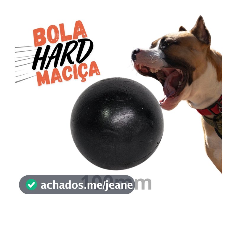 Bola Grande Lisa 100mm Resistente Maciça Cães Porte Grande - Brie Pet